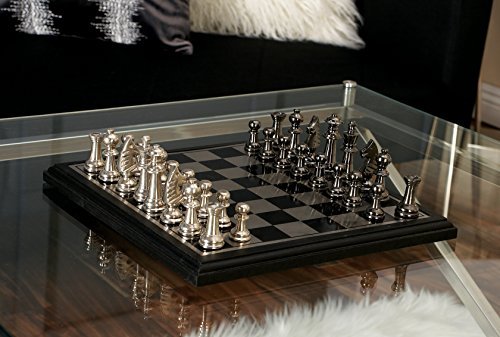 Deco 79 28489アルミ＆ウッドチェスセット Deco 28489アルミ＆ウッドチェスセット ゲーム