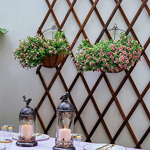 Nuptio 壁掛けプランター 壁掛けプランター 壁掛けバスケット 半月バスケット 屋外吊り下げフラワーポット ココライナー付き プランター 吊り下げ 壁掛けプランター Nuptio 壁掛けバスケット 半月バスケット 屋外吊り下げフラワーポット ココライナー付き プランター 花