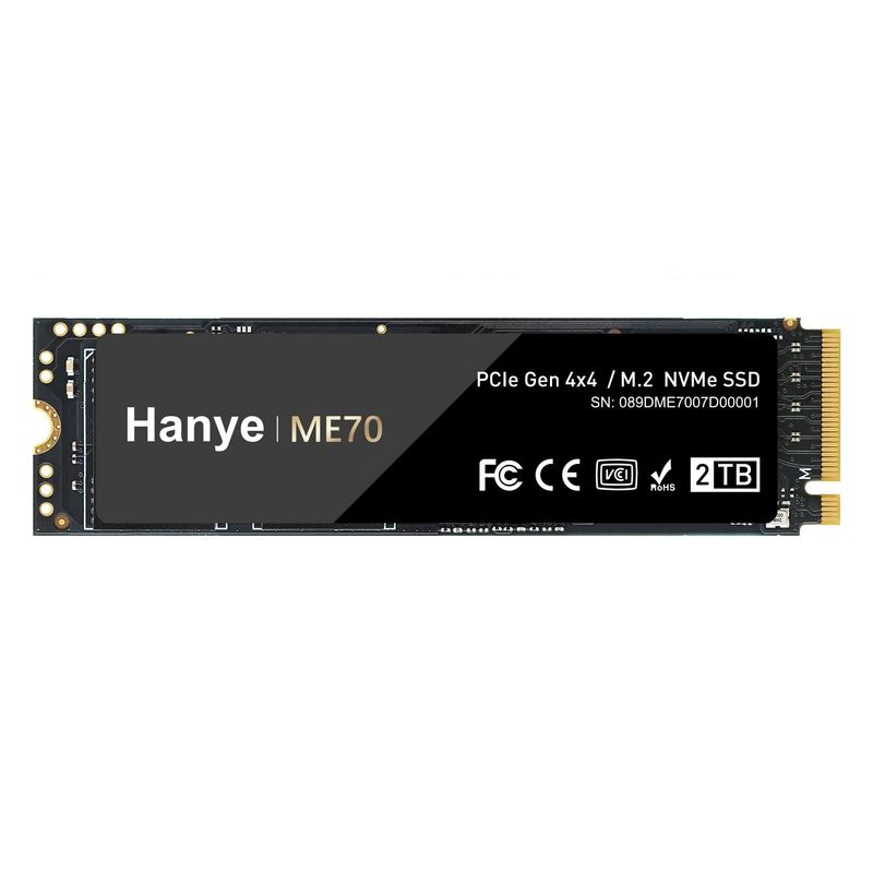 Hanye ME70-2TA01 ［ME70 M.2 Type2280 NVMe 2TB］ 内蔵型SSDの商品画像