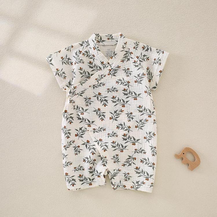  симпатичный короткий рукав Panda shortall мужчина младенец .. три . джинбей все детский джинбей детский комбинезон Kids марля материалы Kids праздник новорожденный рождение 