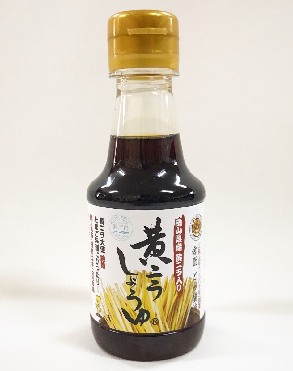 とら醤油 黄ニラしょうゆ 瓶 150ml×12本の商品画像