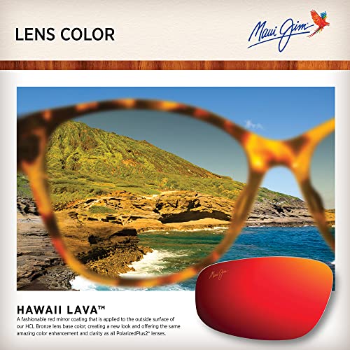 Maui Jim red Sand Asian Fit rectangle sunglasses US size : M color : red polarized light Len [ parallel imported goods ]
