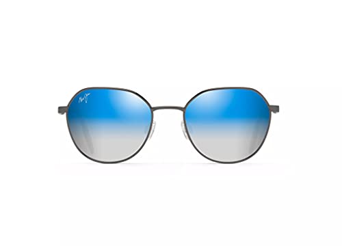 Maui Jim Hukilau Classic sunglasses, dark gunmetal ru/ dual mirror blue from silver ., [ parallel imported goods ]
