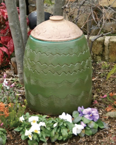  player -stroke stylish container outdoors ceramics acorn S Shigaraki .ko raw .. compost . container eko life 