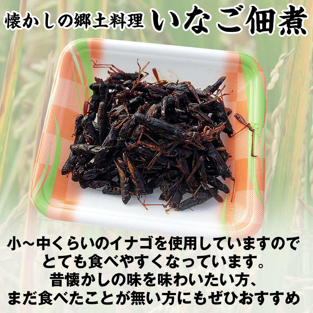 inago tsukudani 80g 2 portion degree meal ... size ...inago tsukudani sweets . insect meal 13 o'clock till that day shipping 