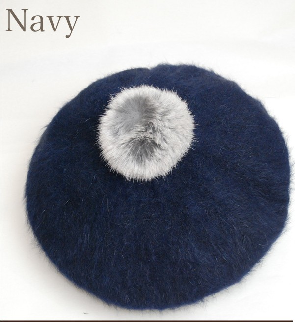 予約中 アンゴラベレー 帽子 レディース かわいい ふわふわ ボンボン ポンポン Www Misscaricom Com