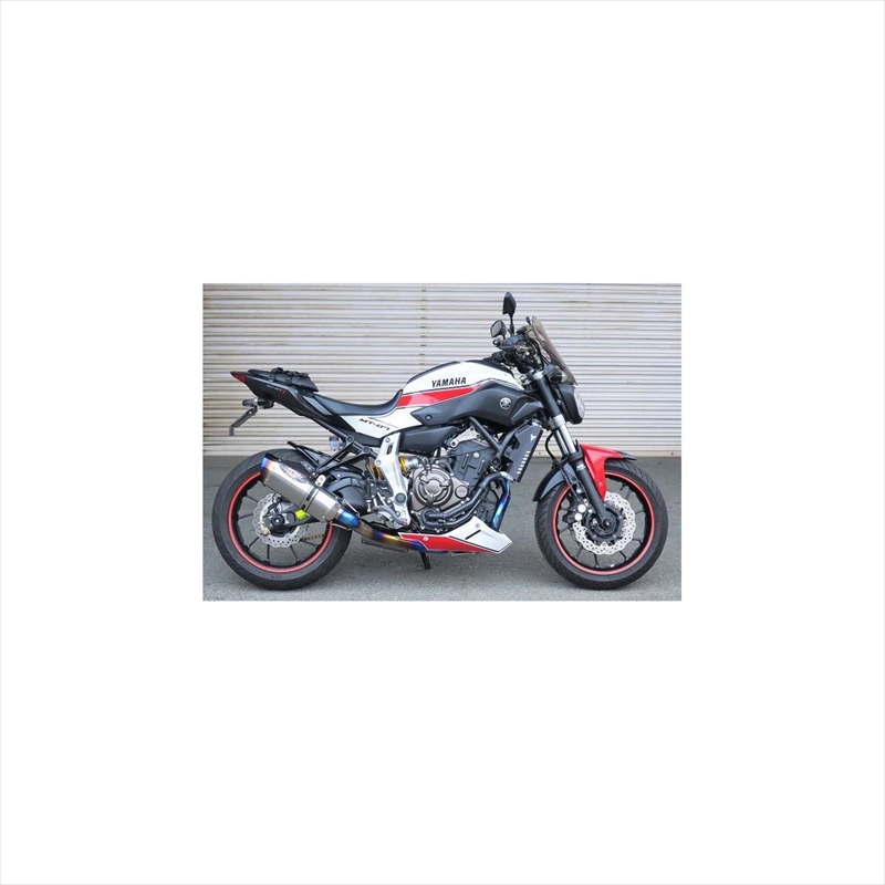 NASSERT Evolution Type II フルエキゾーストマフラー TI/BL（MT-07/XSR700 14-17）0223-Y47-BL