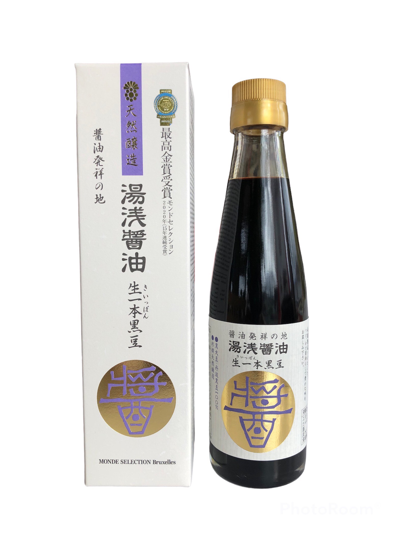 湯浅醤油 生一本黒豆 瓶 200ml × 1本の商品画像