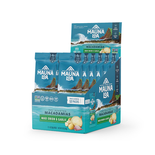 MAUNALOA（食品） MAUNALOA マウイオニオン＆ガーリック スナックサイズ 28g×12 マカダミアナッツの商品画像