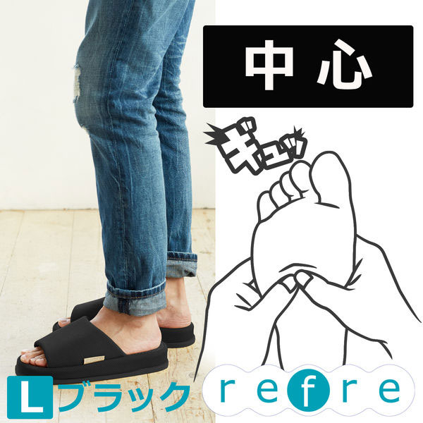  ok пятно пара ...lifrek Solo ji- тапочки refrelifre черный L размер центр NRAA8901BK