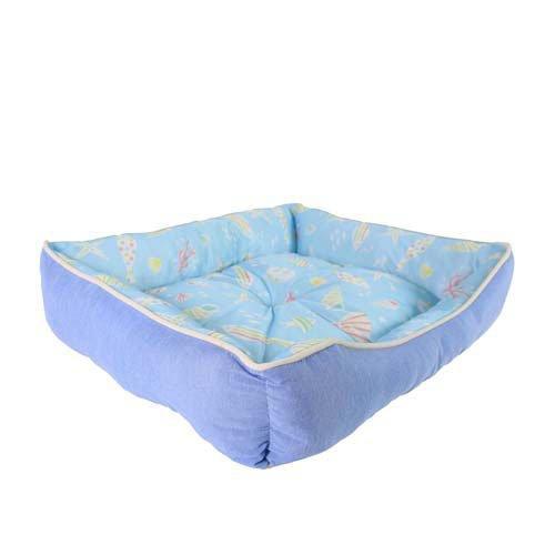 ドギーマン スクエアベッド M うみのなか ブルーの商品画像