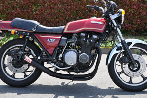 旧車 当時物(?) Z750FX1型モリワキマフラー耐熱ブラック再塗装 解せ 