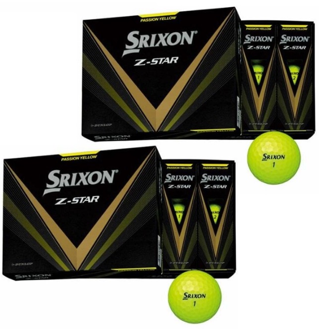 DUNLOP スリクソン Z-STAR （プレミアムパッションイエロー） 2023年モデル 2ダース SRIXON Z-STAR ゴルフボールの商品画像