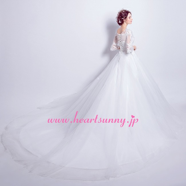 サイズオーダー メイドメイド ウェディングドレス レースパゴダ