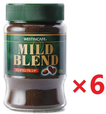 WESTINCAFE ウェスティンカフェマイルドブレンド 瓶 200g×6 インスタントコーヒーの商品画像