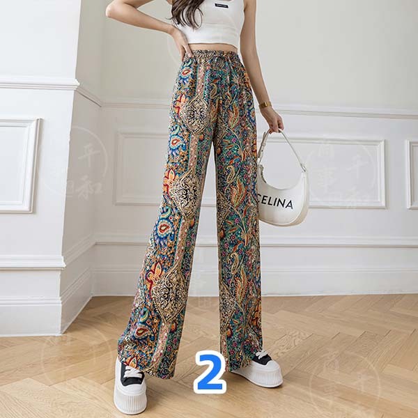  free shipping sarouel pants lady's pants wide pants gaucho pants ethnic casual bottoms beautiful legs stylish fashion easy 