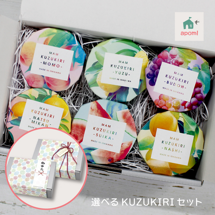  gift / is possible to choose kudzu noodles 6 piece set / gift set fruit . cut . hand earth production domestic production stylish 