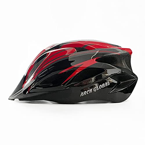 ARCH GLOBAL ARCH GLOBAL サイクリングヘルメット 5966cm ブラック＆レッド 自転車用 ロードバイク ヘルメット