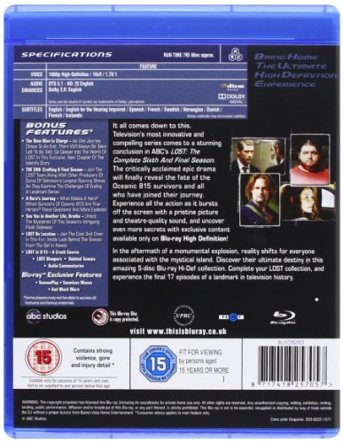 Lost: The Complete Collection (Seasons 1-6) [Blu-ray] [Import] Lost The Complete Collection Seasons Blu ray Import DVD