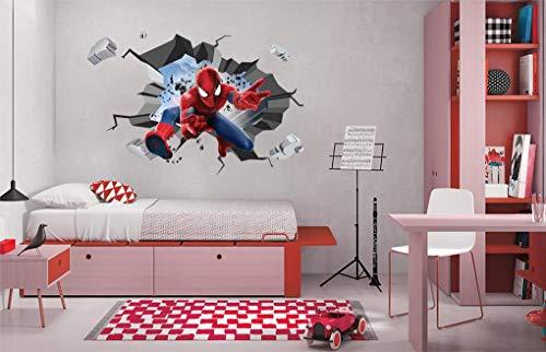 安い ショップ スパイダーマンデカール 3d スマッシュウォールステッカー デコアート 壁画 スーパーヒーロー マーベル Wc165 レギュラー 購入特典付き Puskeu Polri Go Id