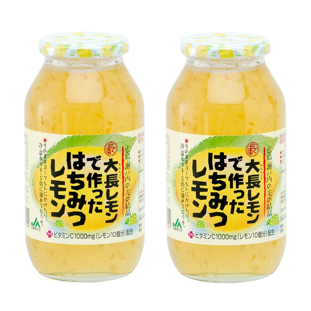 大長レモンで作ったはちみつレモン 瓶 980g×2 フルーツジュースの商品画像