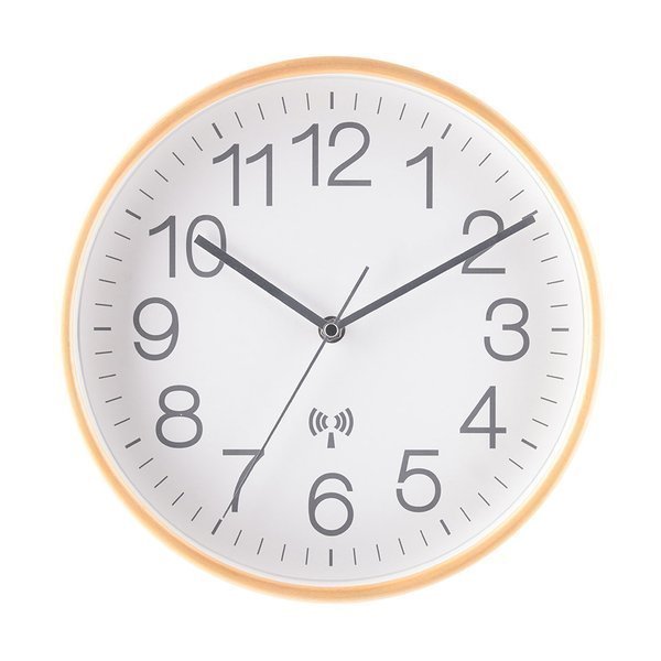不二貿易 プライウッド電波掛時計 280mm 85352（ホワイト） 掛け時計、壁掛け時計の商品画像