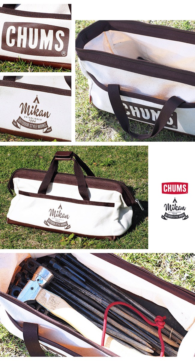 CHUMS×MIKAN collaboration Tool Box Bag tool box bag CH60-2594 [ peg case / multi case / Hammer / outdoor / container ]