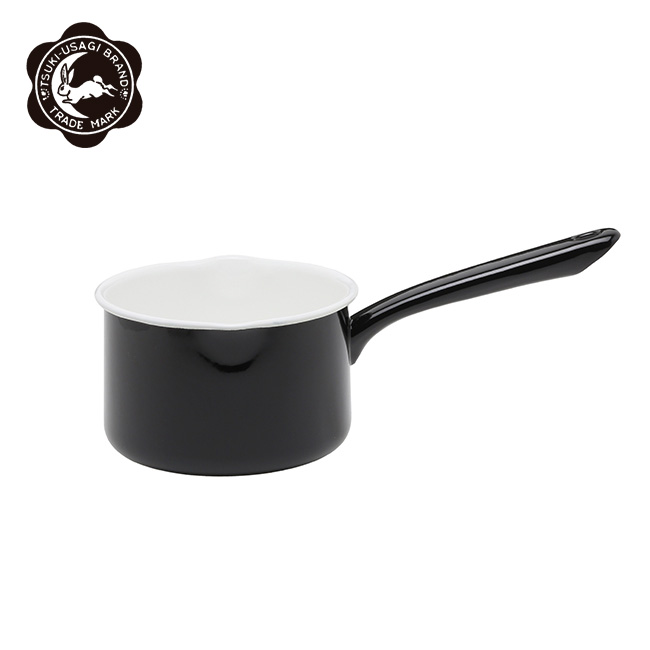 月兎印 月兎印 ミルクパン 14cm（ブラック） 片手鍋の商品画像