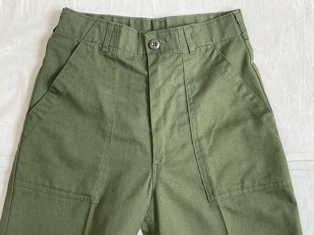 80's the US armed forces us armyfa tea g pants Baker pants OG-507 IDEAL Zip woman . good size inscription 26x29 absolute size W64 L71 [ta-0860]