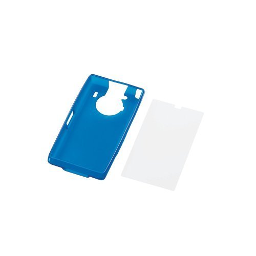エレコム REGZA Phone用 ソフトケース 液晶保護フィルム付 ブルー PD-TS01UCBU アンドロイドスマホ用ケースの商品画像