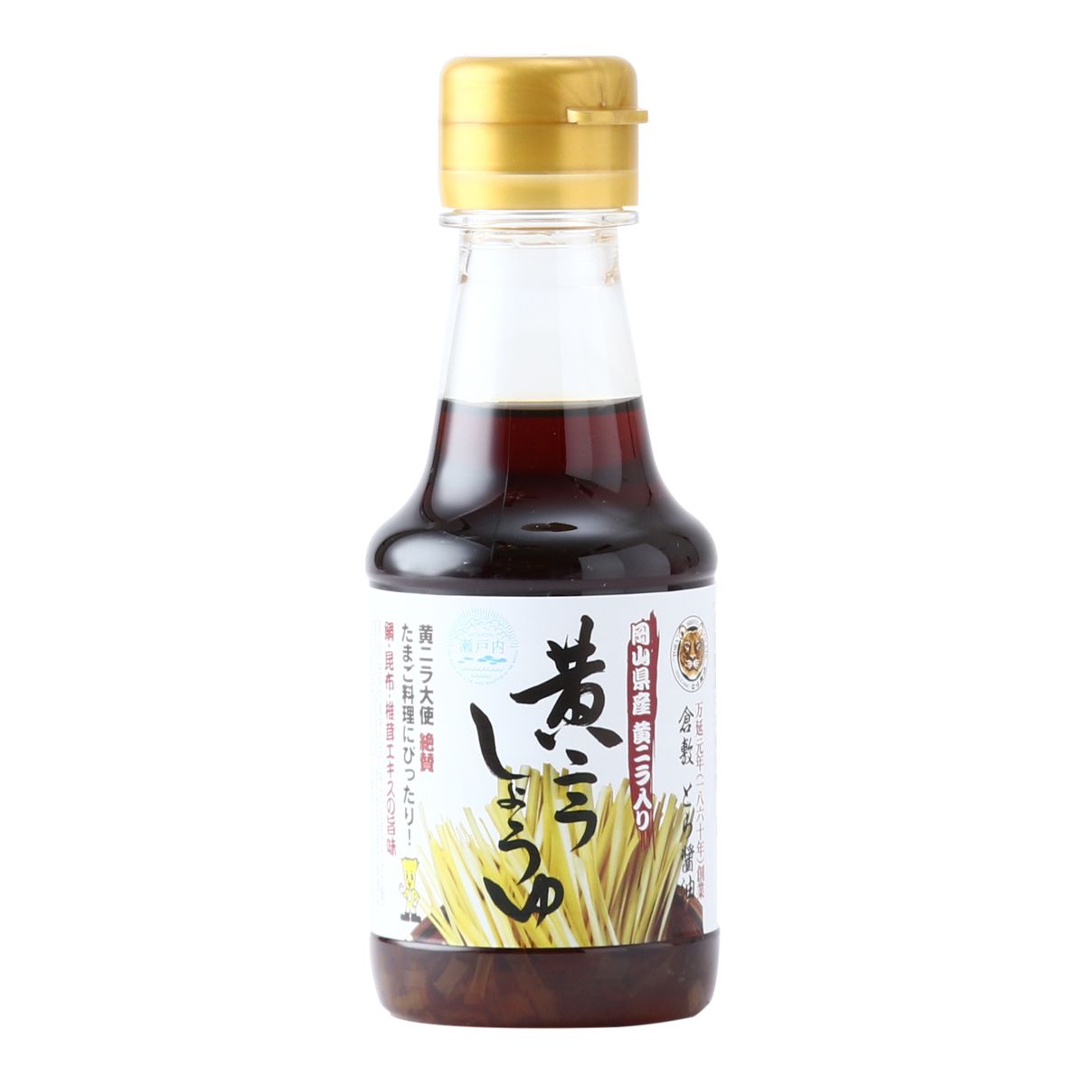 とら醤油 黄ニラしょうゆ 瓶 150ml×1本の商品画像