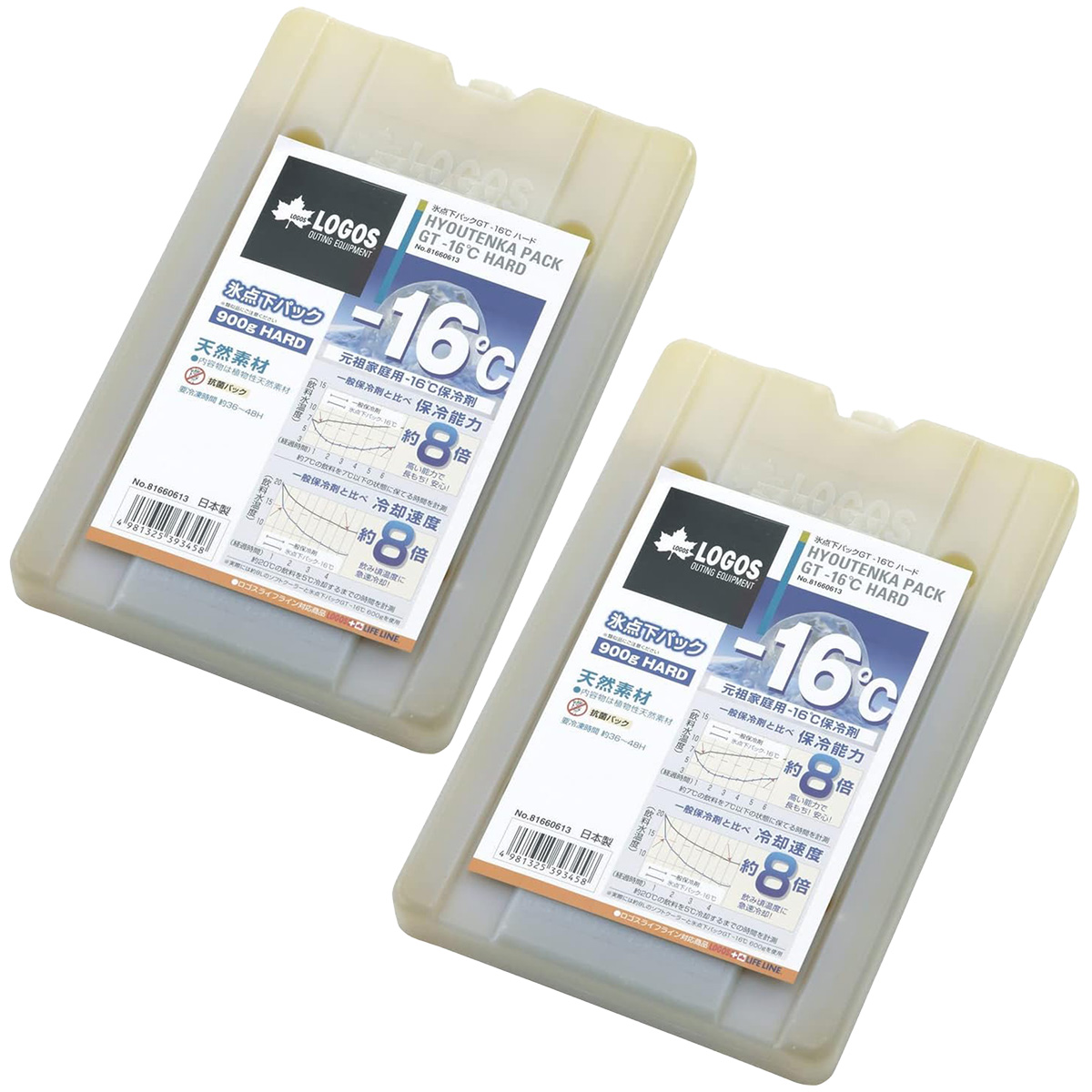 LOGOS （ロゴス） 氷点下パック GT-16℃ ハード 900g×2個の商品画像