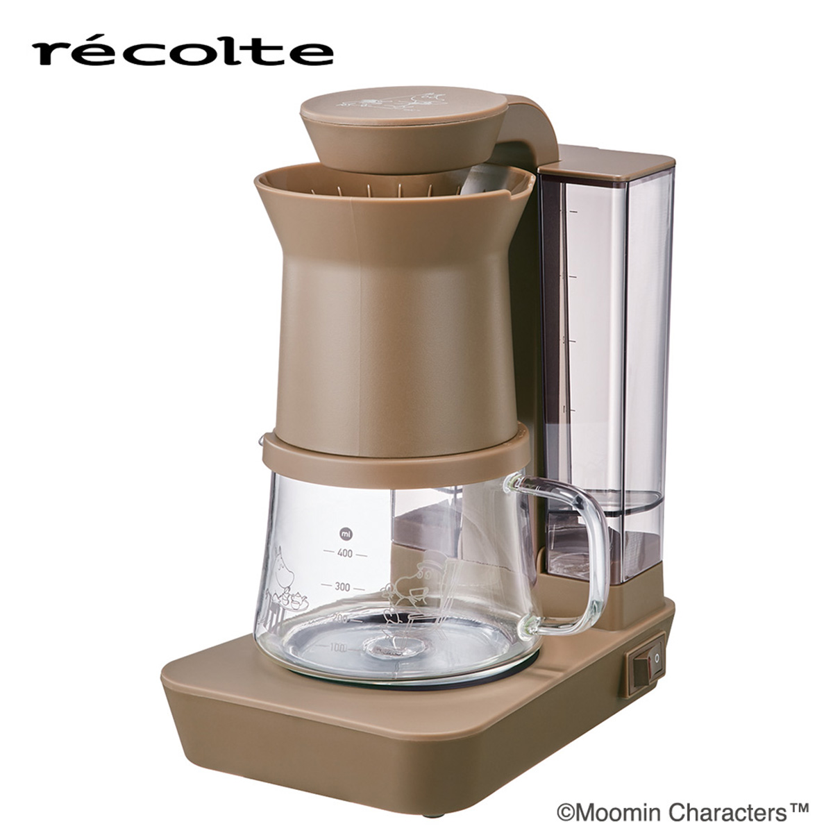 recolte レインドリップコーヒーメーカー ムーミン RDC-1-MBR （ブラウン） 家庭用コーヒーメーカーの商品画像