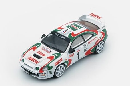 トヨタ セリカ ST205 1995年 ツール・ド・コルス 優勝 D.オリオール LHD カストロール #1 （1/64スケール ダイキャスト 64B0416）