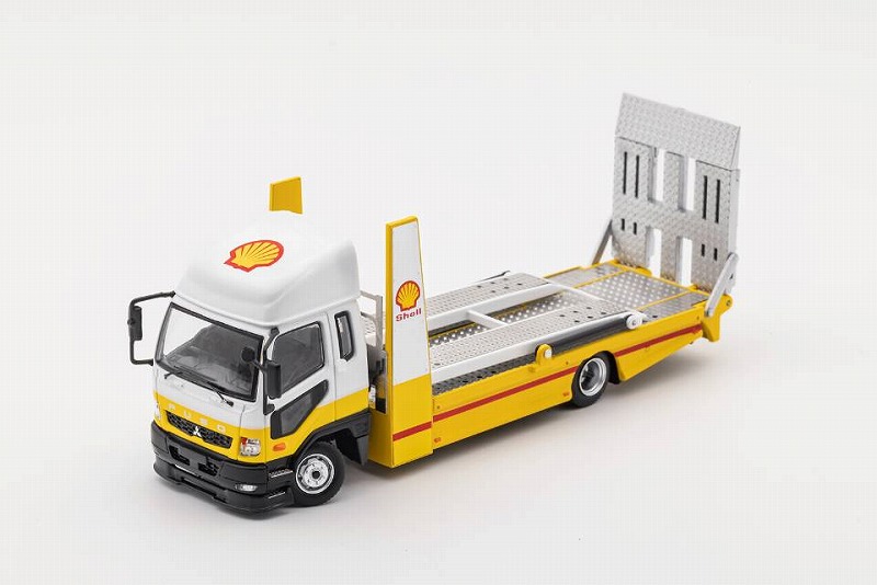 GCD 1/64 三菱 FUSO ファイター 積載車 ダブルデッカー Shell