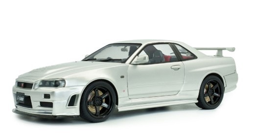 1/18 日産 スカイライン GT-R R34 シルバー Z-tune 1999 ソリド製ダイ