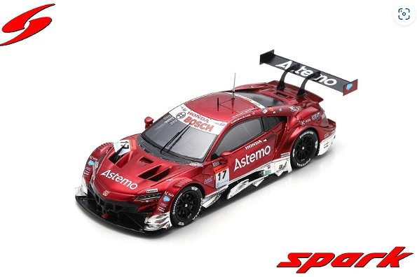 Astemo NSX-GT #17 Astemo REAL RACING GT500 SUPER GT 2022 Koudai Tsukakoshi - Nobuharu Matsushita （1/43スケール SUPER GT SGT026）の商品画像