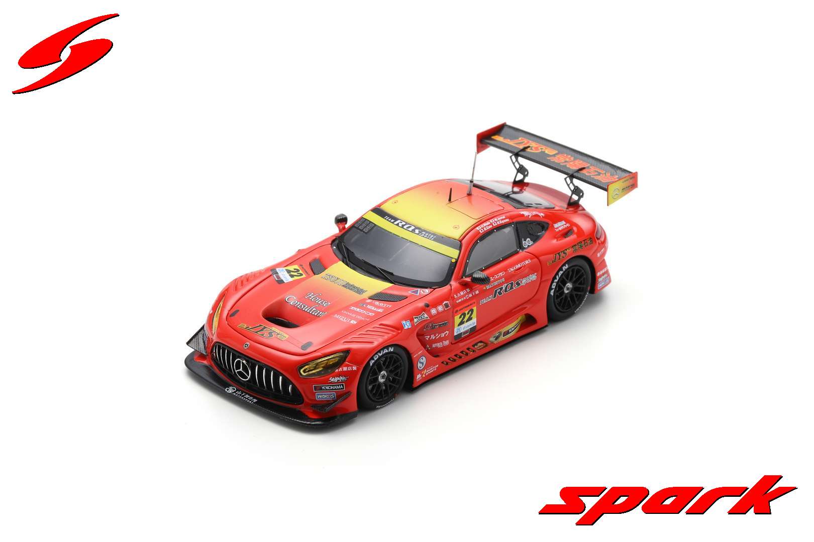 RQs AMG GT3 RQs MOTOR SPORTS ミニカー スパークモデル R'Qs AMG GT3 No.22 R'Qs MOTOR SPORTS GT300