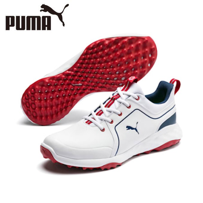 PUMA グリップフュージョン 2.0 スパイクレスシューズ （プーマホワイト/ダークデニム） 192990 05 ゴルフシューズの商品画像