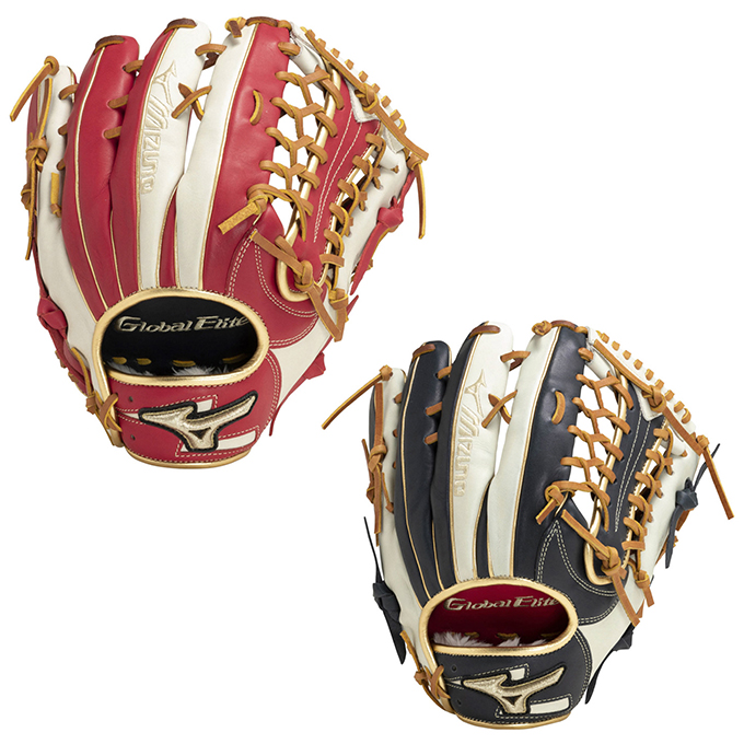 MIZUNO グローバルエリート 勝色Collection 外野手 （レッド/シルバー