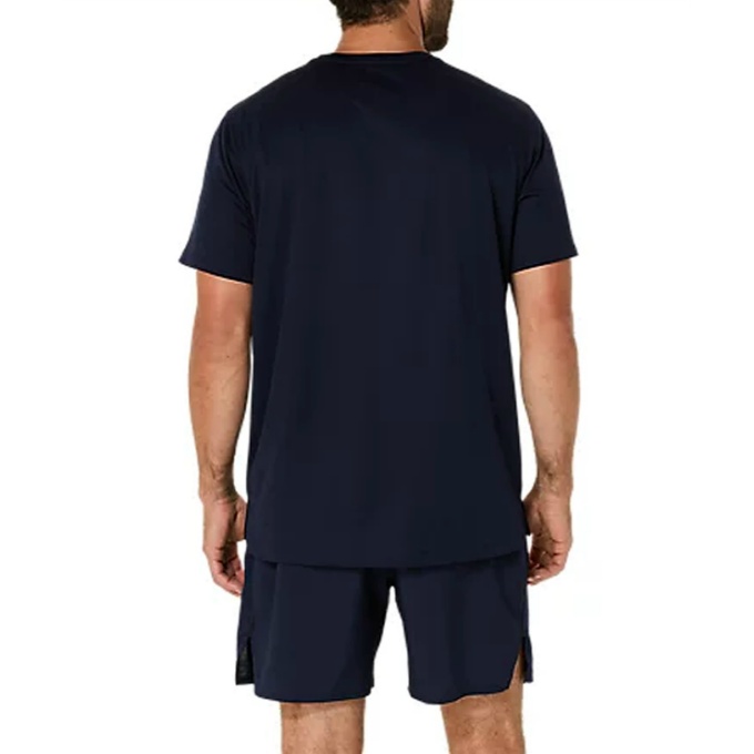  Asics бег одежда футболка короткий рукав мужской ASICS SILVER SS TOP 2011D297-400 asics