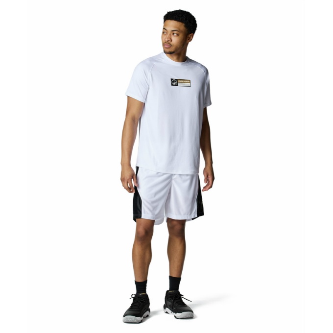  Under Armor баскетбол одежда рубашка с коротким рукавом мужской UA Tech Logo Short Sleeve T-Shirt 6001281-100 UNDER ARMOUR