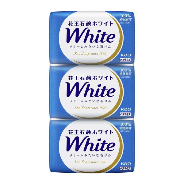 花王石鹸ホワイト ホワイトフローラルの香り バスサイズ 130g 3コパック×3