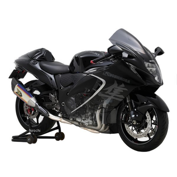 機械曲 R-11Sq R チタンサイクロン 2本出し 政府認証 チタンブルーカバー（Hayabusa/8BL-EJ11A）110-592-A16G1の商品画像