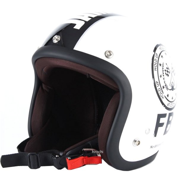 72ジャムジェットヘルメット JJ-02 F.B.I. フリーサイズ（57-60cm未満） ホワイト バイク用　ジェットヘルメットの商品画像