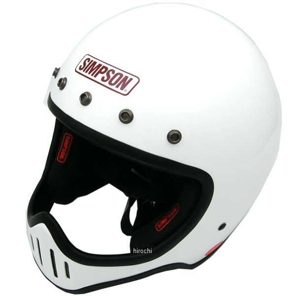 【美品】SIMPSONヘルメット M50 ホワイトXL SIMPSONヘルメット公認オンラインストア