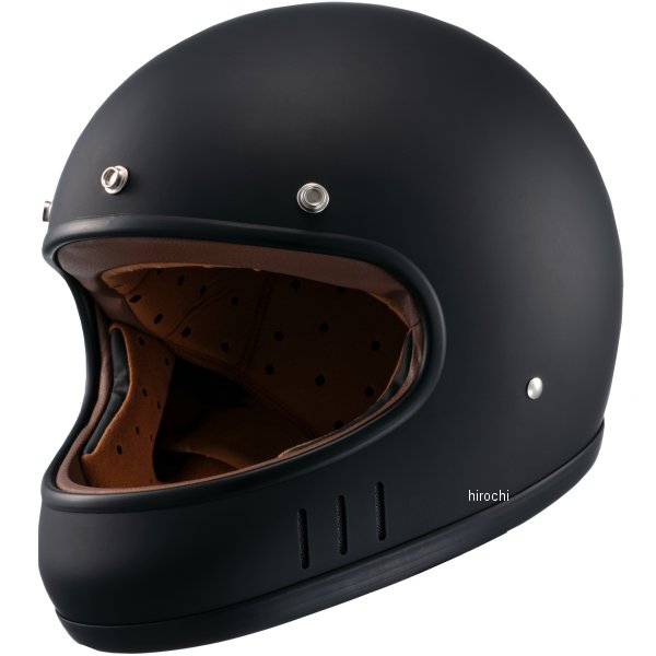 マルシン工業 NEORETRO MNF2 DRILL Lサイズ（59-60cm） マットブラック バイク用　フルフェイスヘルメットの商品画像