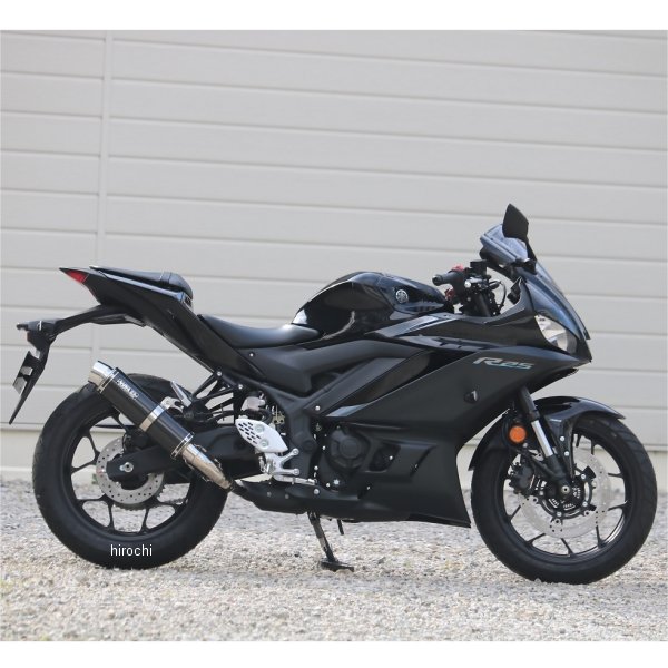 WR'S ラウンドタイプ スリップオン カーボン（YZF-R25/MT-25 22～/8BK