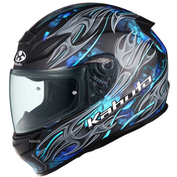 超美品 OGK KABUTO SHUMA FLAME Lサイズ OGK Kabuto SHUMA FLAME Lサイズ（59-60cm） フラットブラックブルー