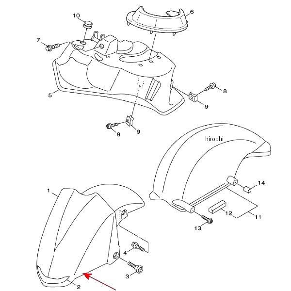 [ производитель наличие есть ] 4KP-F1519-00 Yamaha оригинальный mold крыло JP магазин 